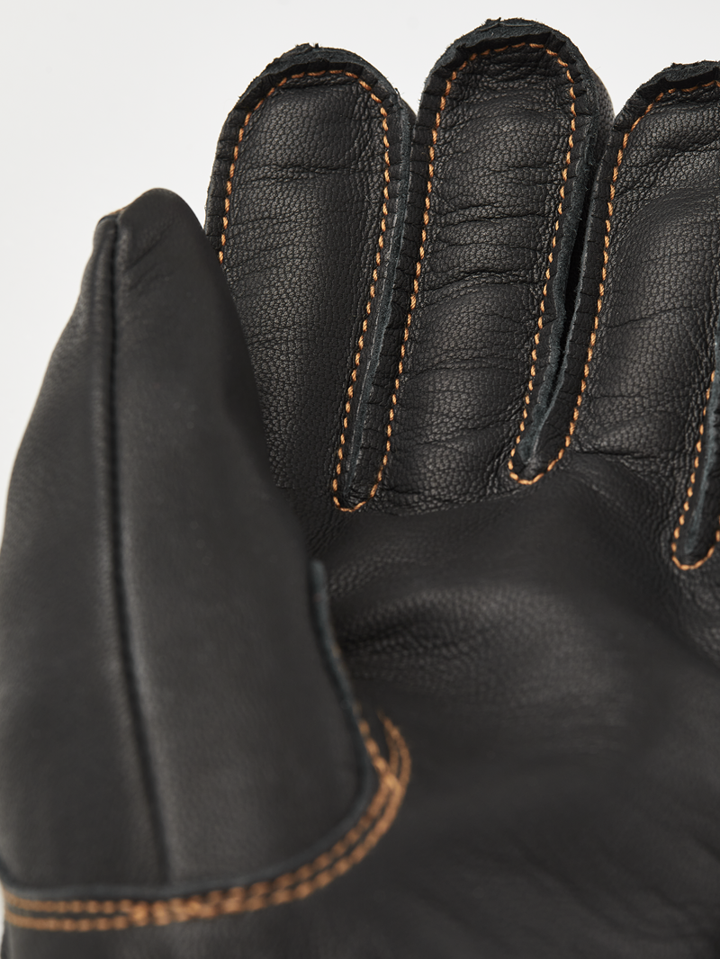 Hestra Falt Guide 5 Finger Glove in Brown/Black-2